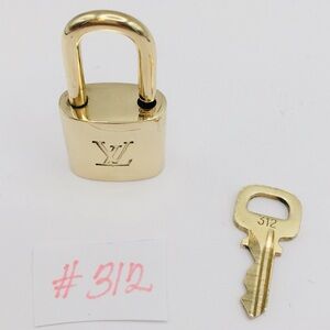 Authentic Louis Vuitton padlock/lock and key 312